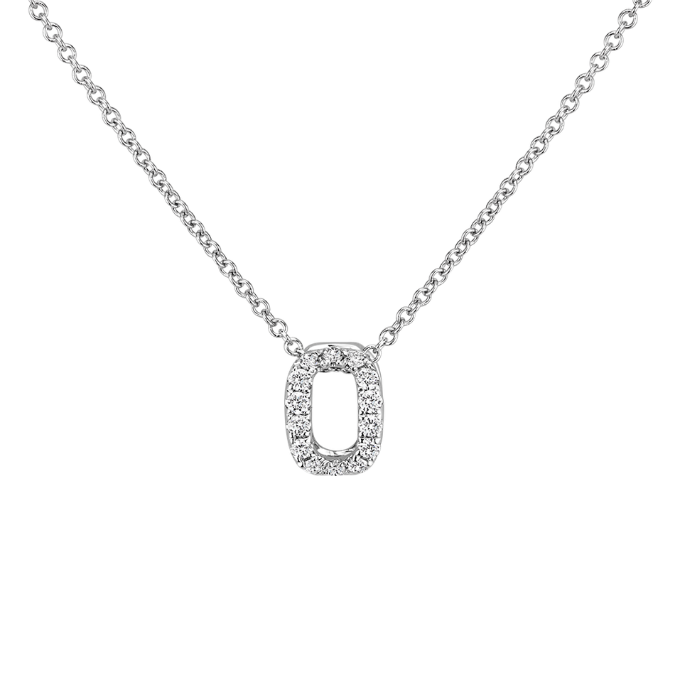 Náhrdelník s diamanty Diamond Letter