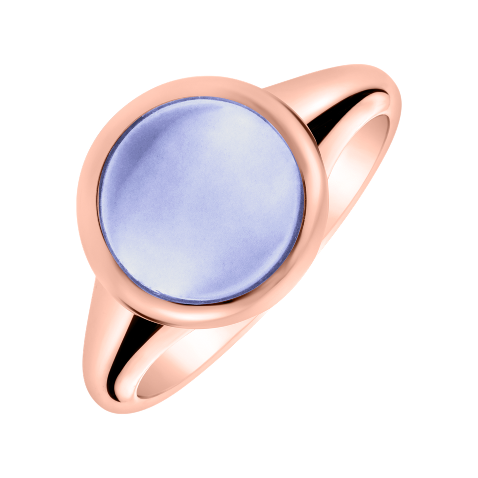 Prsten s chalcedonem blue Bonbon