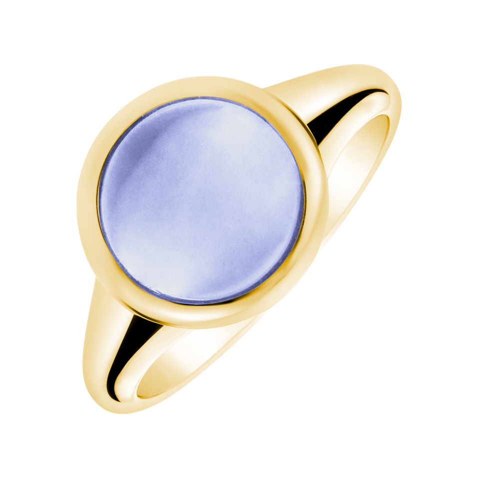 Prsten s chalcedonem blue Bonbon