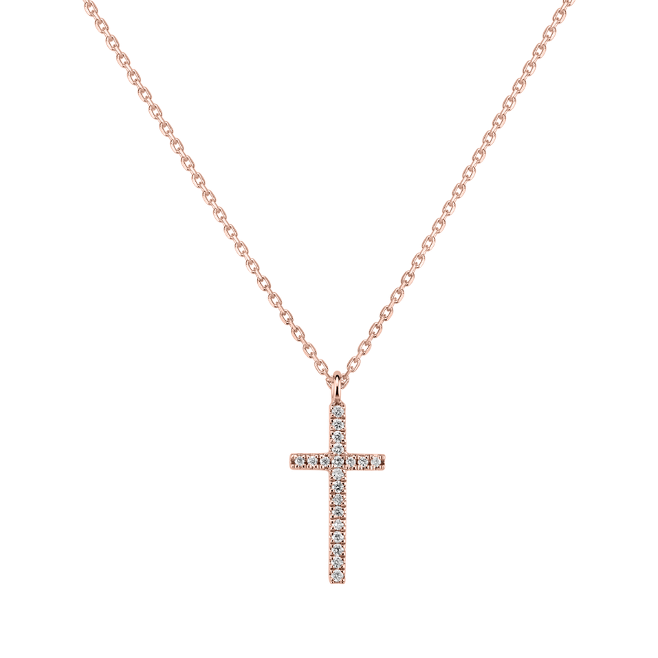 Náhrdelník s diamanty Shimmering Cross