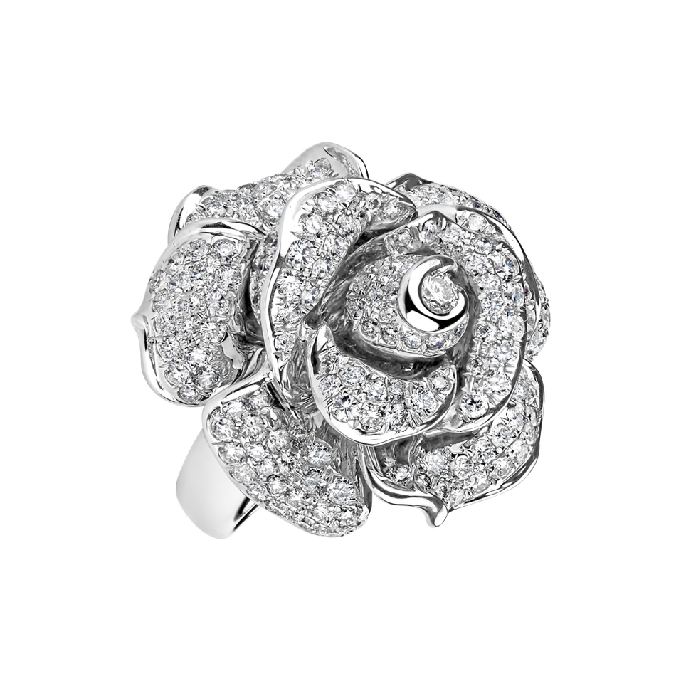 Prsten s diamanty Glamorous Rose