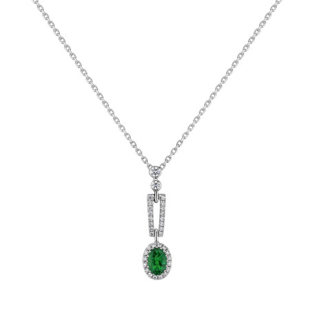 Přívěs se smaragdem a diamanty Royal Emerald