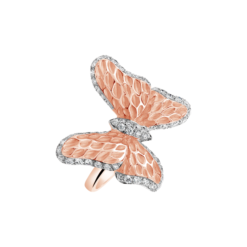 Prsten s diamanty Sweet Butterfly