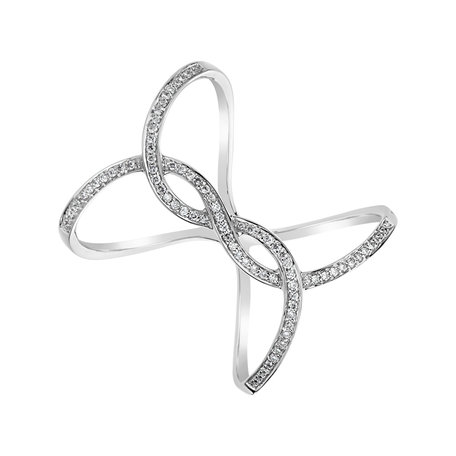 Prsten s diamanty Double Infinity