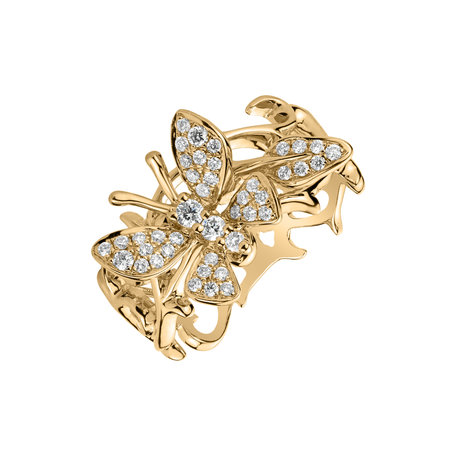 Prsten s diamantem Lush Butterfly