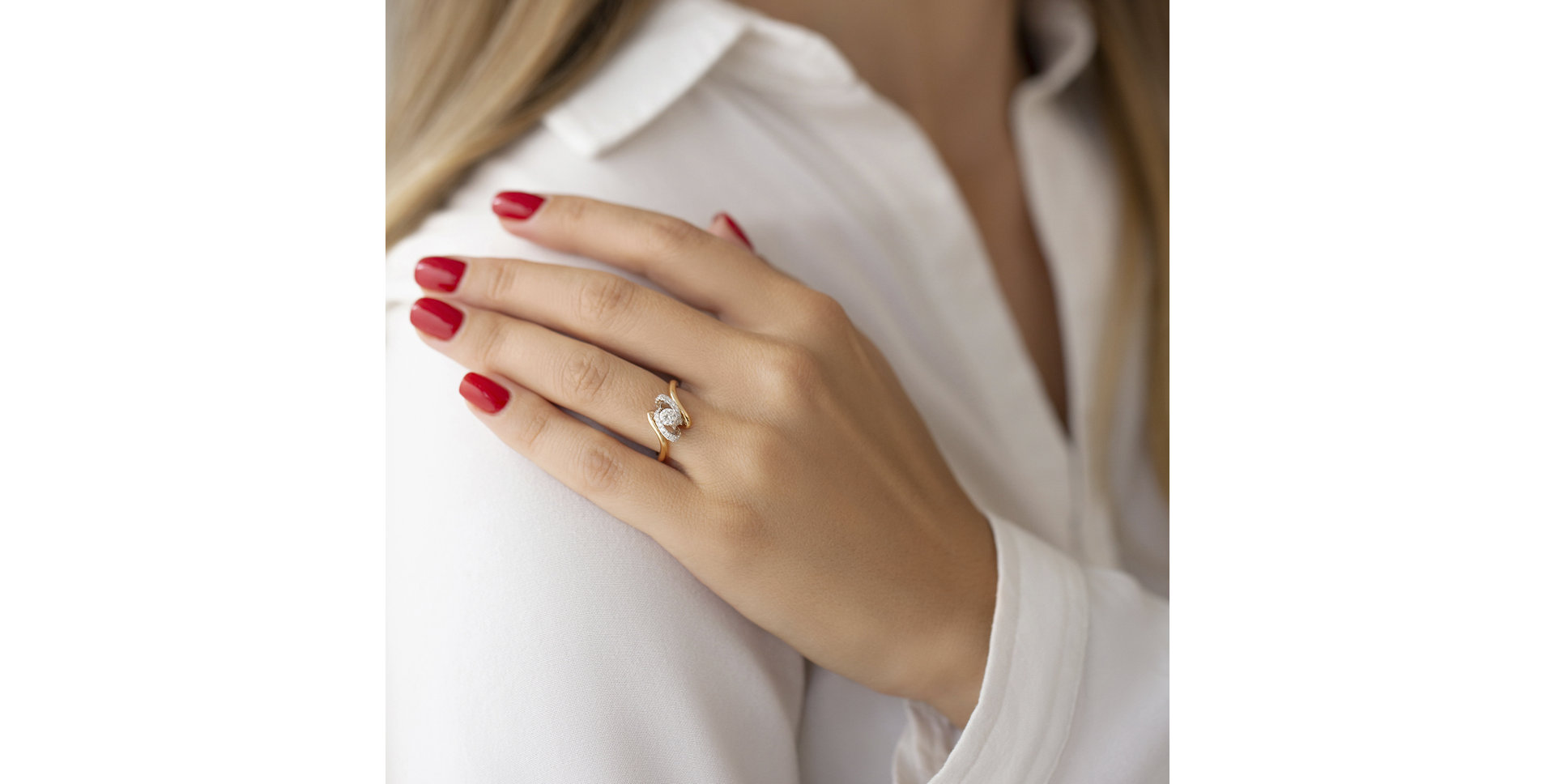 Prsten s diamanty Roseline