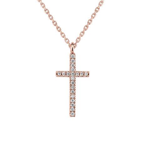 Náhrdelník s diamanty Shimmering Cross