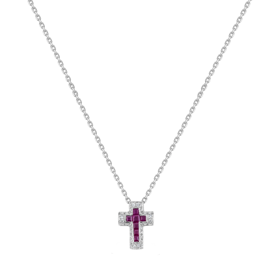 Přívěs s diamanty a rubíny Theosian Cross