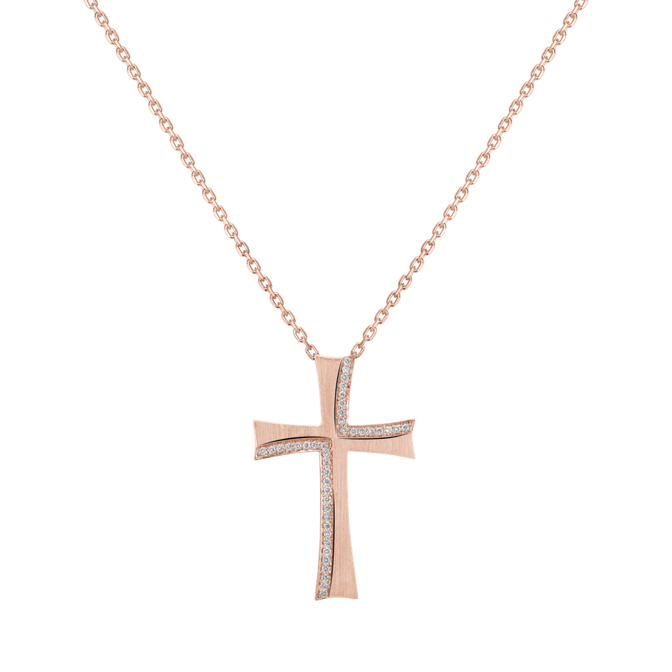 Přívěs s diamanty Rose Cross